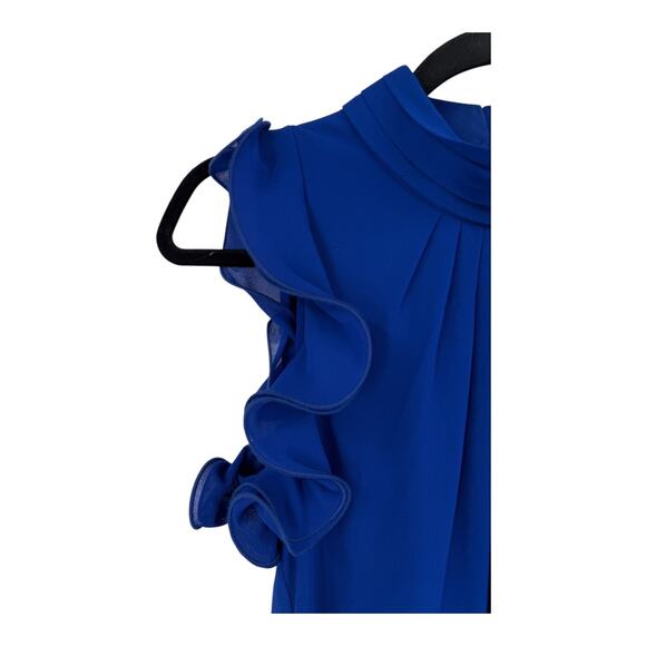 Vince Camuto Dress high neck ruffle sleeve shift size 8 - Picture 3 of 6